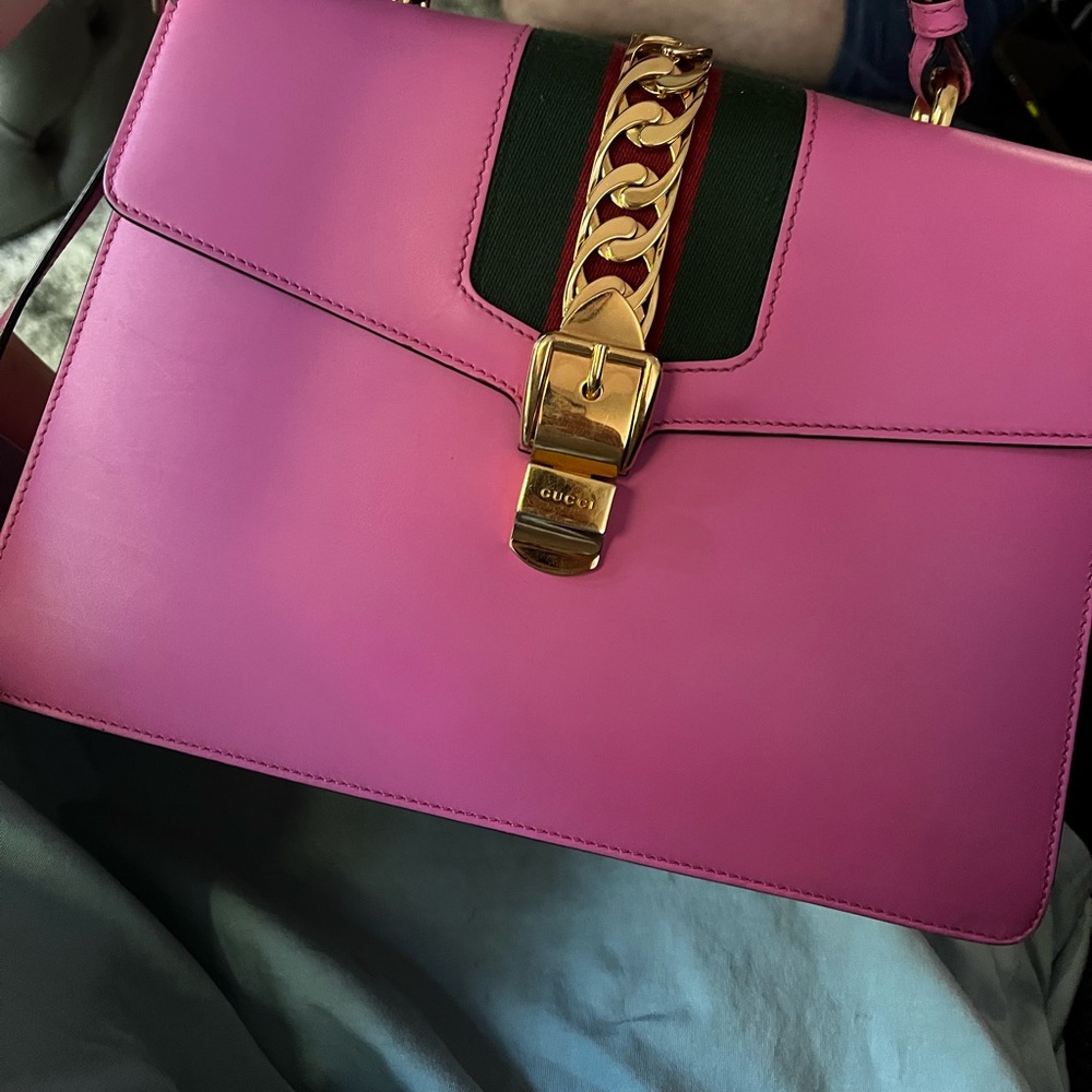 Gucci Slyvie Satchel Leather Bag